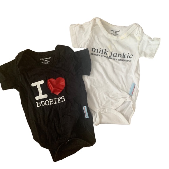 2 Silly Souls Joke Onesies - Picture 1 of 1